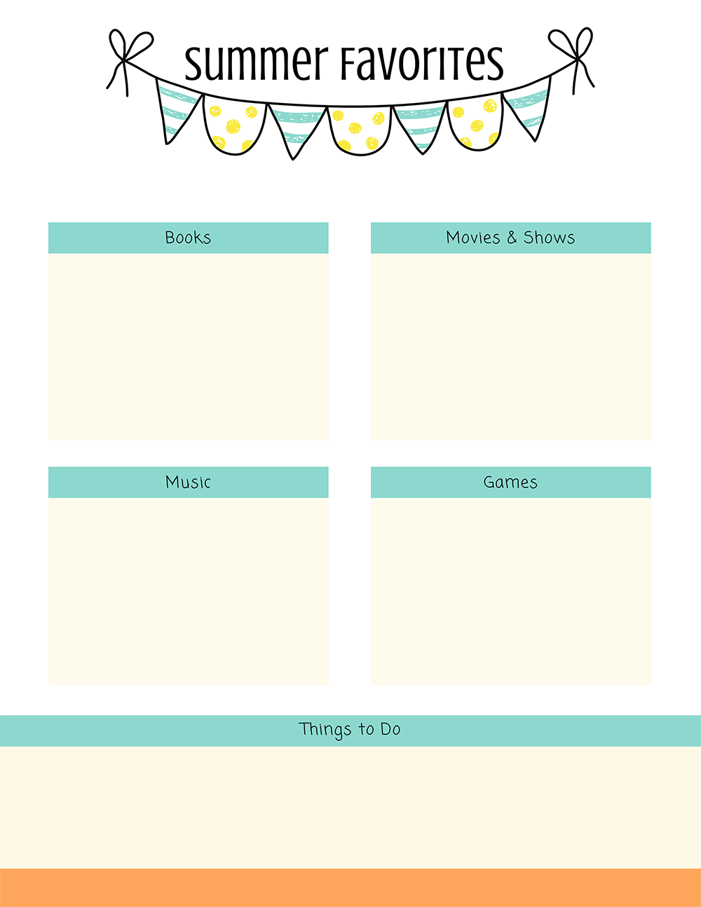 Summer Journal for Kids