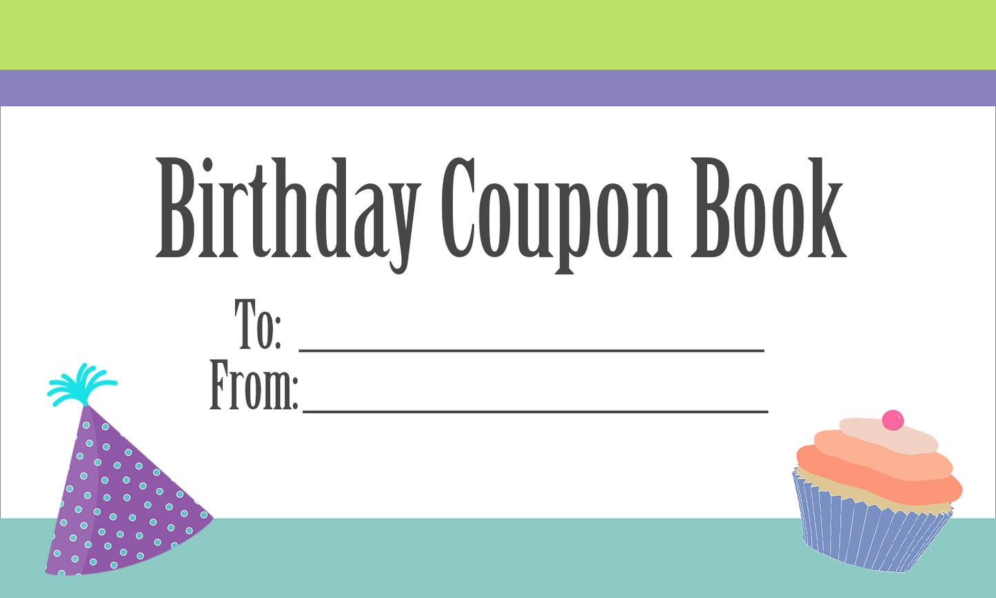 Birthday Coupon Book for Kids