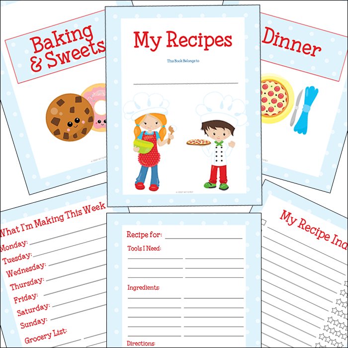 recipe binder. like square picture