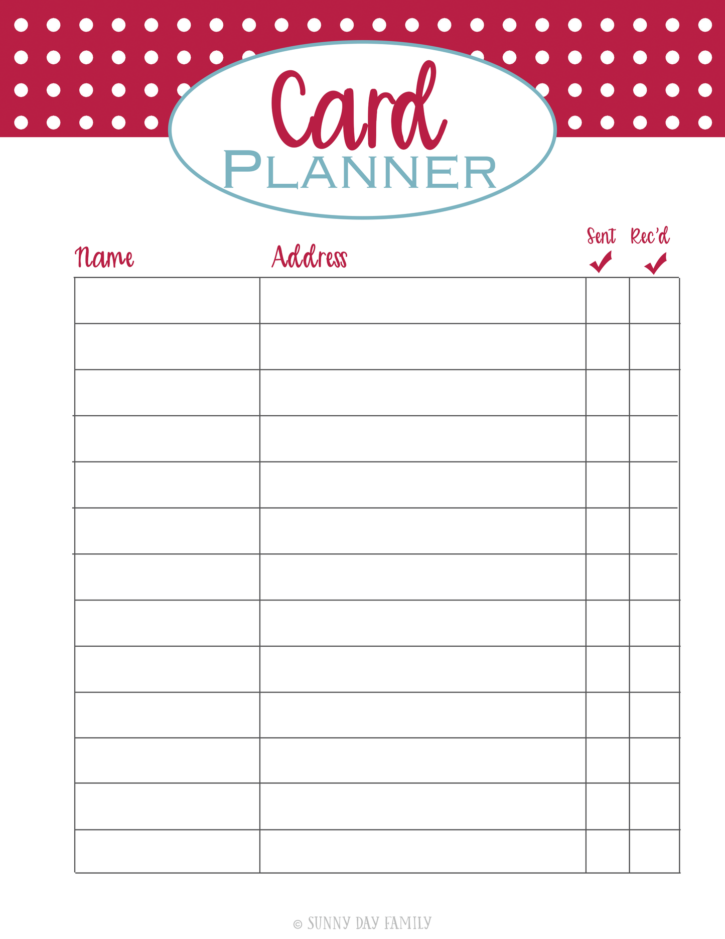 Christmas Planner