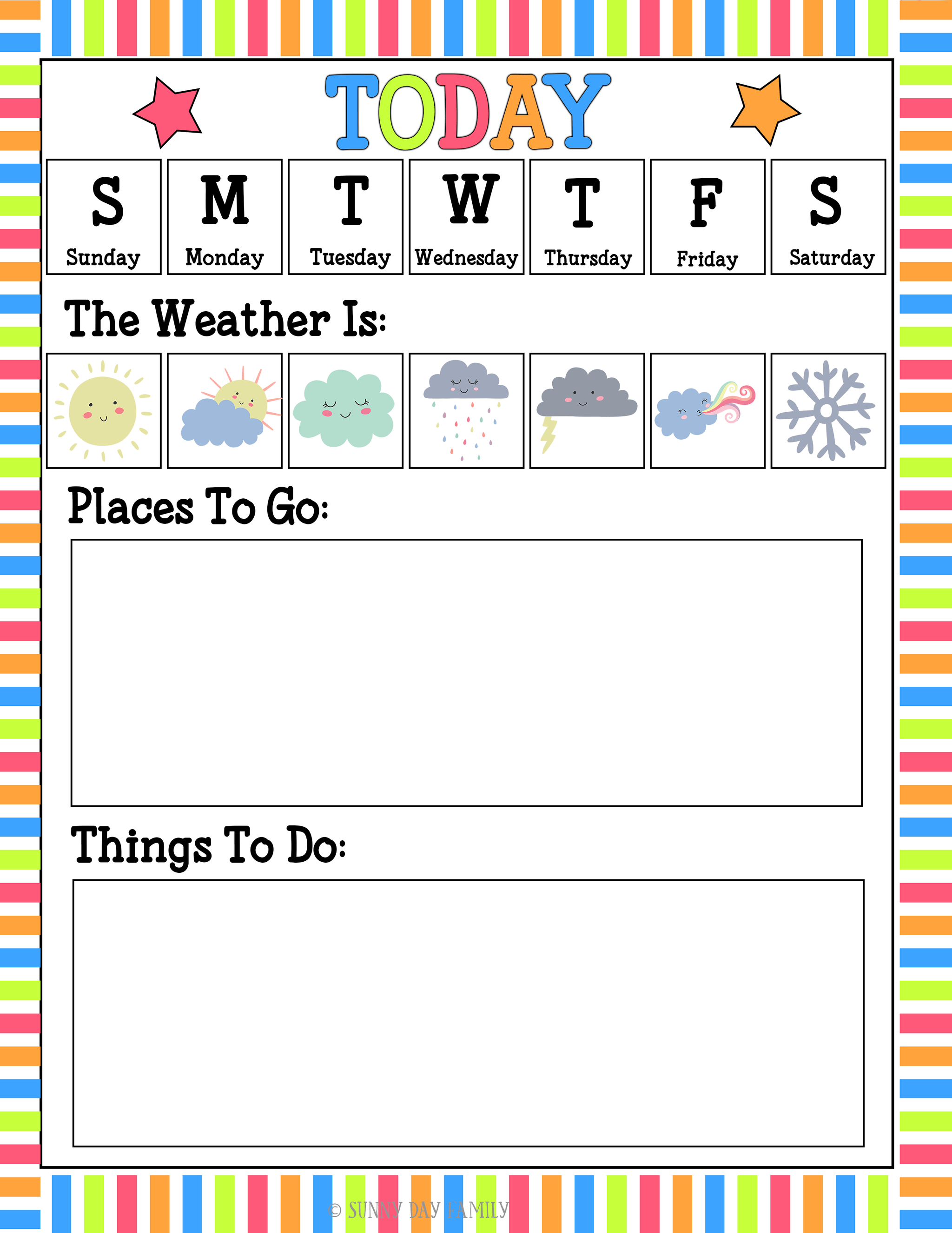 Kids Command Center Set – sunnydayfamily