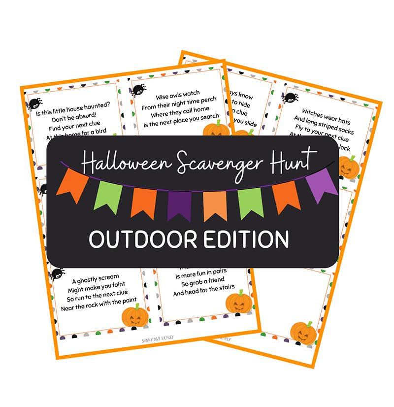 Halloween Scavenger Hunt - Outdoor Edition